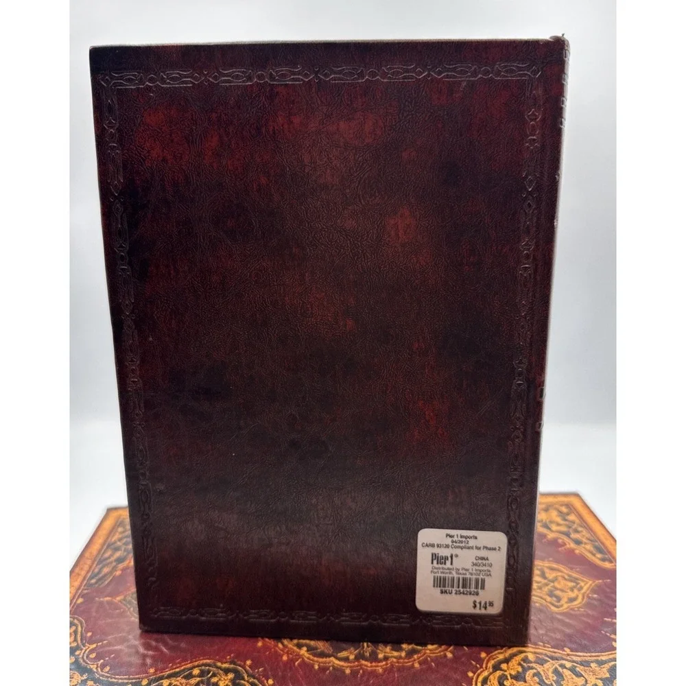 Pier 1 Decorative Faux Books Secret Storage Boxes 2 Piece Set, Lg and Med Read**